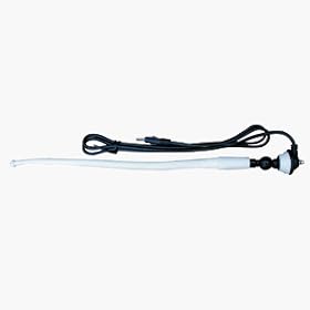 SEAWORTHY WHITE RUBBER AM FM ANTENNA 16 WITH 54 CABLE by JBL