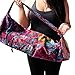 Hugger Mugger Batik Yoga Mat Bag Multi Purple - beautiful pattern, durable 100% cotton, full lining, adjustable strap, inside and outside zipper pockets