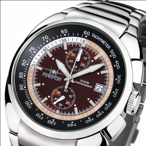 FIREFOX AVIATOR Herrenuhr Chronograph FFS70-106 braun/beige