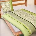 2 Teilige Microfaser Bettw�sche Ornamente Linien Gr�n MAG19 Bettbezug 135x200 cm, Kissenbezug 80x80cm