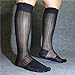 Lemo 3 PAIRS Men's 100% Nylon Sexy Knee High Long Sheer Socks