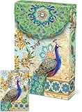 Punch Studio Pouch Note Cards- #57938 Royal Peacock by Punch Studio
