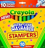 Crayola 10-Count Ultra Clean Expression Stamper Markers