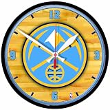 NBA Denver Nuggets Round Clock