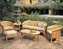 New Luxurious 6 Piece Teak Sofa Set - 1 Sofa, 2 Lounge Chairs, 1 Ottoman, 1 Coffee Table and 1 Side Table