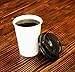 2dayShip 100 Pack WHITE Paper Coffee Hot Cups with BLACK Travel Lids - 12 ounce