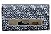 GUESS Women's Isla Quattro G Logo-Print Slim Clutch Tri-Fold Wallet