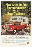 1966 Jeep Gladiator Truck Camper-Trailer Print Ad (5040)