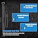 Grand Prime Case, Tekcoo® [TShell Series] [Ash Grey] Shock Absorbing [Built-in Screen Protector] Holster Locking Belt Clip Defender Heavy Duty Case Cover for Samsung Galaxy Grand Prime/Go Prime