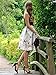 Persun Women Floral Midi A-line Skater Skirt