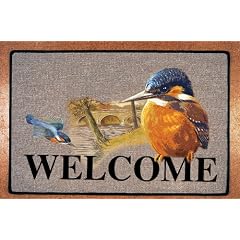 Dekorative Fu�matte - Kingfisher / Eisvogel