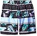 Kanu Surf Men's Big Condor Extended Size Stripe Floral Swim Trunk, Black, 3X