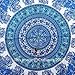 Jaipur Handloom Blue Paisley Hippie Mandala Tapestry Wall Hanging Mandala Wall Tapestries Dorm Decor Bohemian Bedspread Psychedelic Tapestry Ethnic Wall Decor Bed Cover Bedding