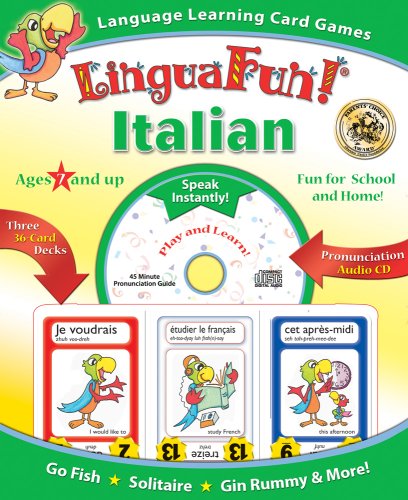 City Travel Guides Discounted  Books : Linguafun! Italian: Language Learning Card Games and CD (Linguafun!)