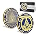 Masonic Coin Unknow Origin Secret Group Mystery Lodge Gold Blue Freemasonry