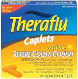 Search : Theraflu Daytime Severe Cold & Cough Caplets 24ct., 0.11 Boxes (Pack of 2)