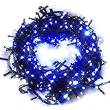 iimono117 ★ 2016モデル イルミネーション LED 1000球 (ブルー) 防水 防滴型 / 9パターン 点灯 コントローラー付き 2000球 まで 連結可能 クリスマス