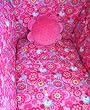 Cradle-Crib Bedding Set. Chip Chip Collection. Eiderdown and Bumper.