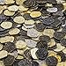 Metal Pirate Coins - 30 Gold and Silver Spanish Doubloon Replicas - Fantasy Metal Coin Pirate Treasure - Lot of Gold, Silver, Antique and Rustic Style Finishes by Beverly Oaks