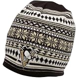 Reebok Pittsburgh Penguins Women's Snowflake Beanie - Black