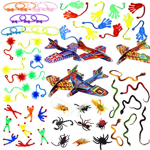 ENJOJ 100 Pcs Party Favor Toy Assortment Pinata Stuffers Toys Kids Party Favor and Carnival Prizes Party Toys Medals Combinations for Boys Girls Birthday Party School Awards