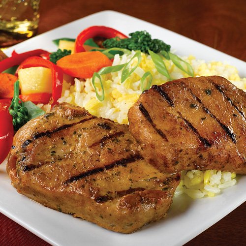Omaha Steaks 4 (3 oz.) Polynesian Pork Chops