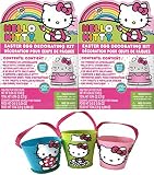 Hello Kitty Easter Egg Decorating Kits with Felt Easter Pails Bundle (6 Items)