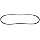 Goodyear Engineered Products Dual Positive Drive Belt, Trapezoidal Tooth Profile, 0.500" Pitch, H (Heavy) Profile, Inch