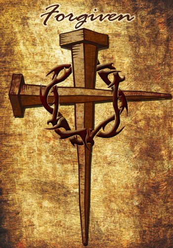 Forgiven - Garden Size 12 Inch X 18 Inch Decorative Flag - Christian - Easter