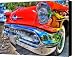 1956 Oldsmobile Convertible Canvas Print / Canvas Art - Artist David Naman