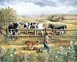Boy and his Dog (Country) Art Print Poster - 16x20