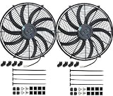 PROCOMP DUAL 16" INCH ELECTRIC COOLING RADIATOR FAN KIT