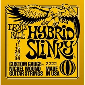 Ernie Ball 2222 Nickel Hybrid Slinky Orange Electric Guitar Strings