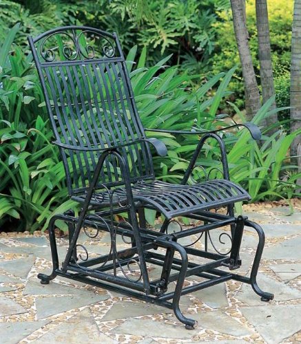 International Caravan Sonoma Outdoor Iron Patio Glider