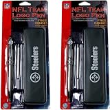 Pro Specialties Pittsburgh Steelers Team Logo Fine Writing Pens (Set of 2)