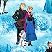 100% Cotton Print Disney Frozen Cast Blue 45 Inch Fabric by the Yard