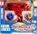 Beyblade Exclusive Metal Fusion Duotron Launcher Red Chrome BB37 Storm Aquario BB51 Rock Orso Included