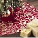 Tag 631451 Elegant Holiday Tree Skirt, 52-Inch, Red with Gold
