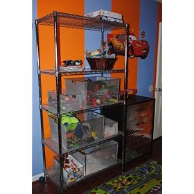 Seville Classics Shelving System, Chrome