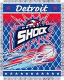 Detroit Shock 48x60 WNBA Triple Woven Jacquard Throw