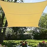 BlueDot Trading Rectangle Shade Sail-Breathable Mesh, 13 by 16.5-Inch, Beige