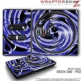 DJ Hero Skin Alecias Swirl 02 Blue fit XBOX 360 and PS3 (DJ HERO NOT INCLUDED)