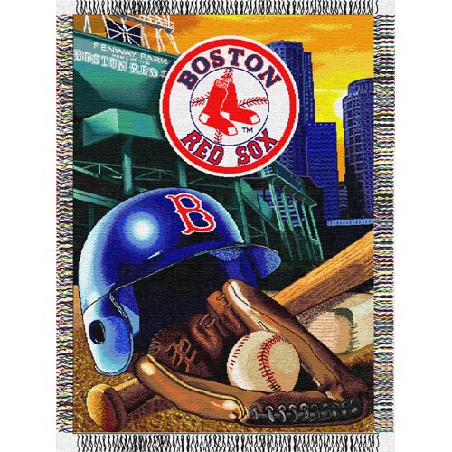Boston Red Sox MLB Woven Tapestry Throw (Home Field Advantage) (48x60