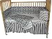 Tadpoles Black Damask 4 piece Crib Set