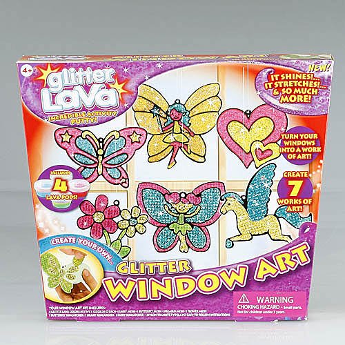 Glitter Lava Glitter Window Art Activity Kit-image