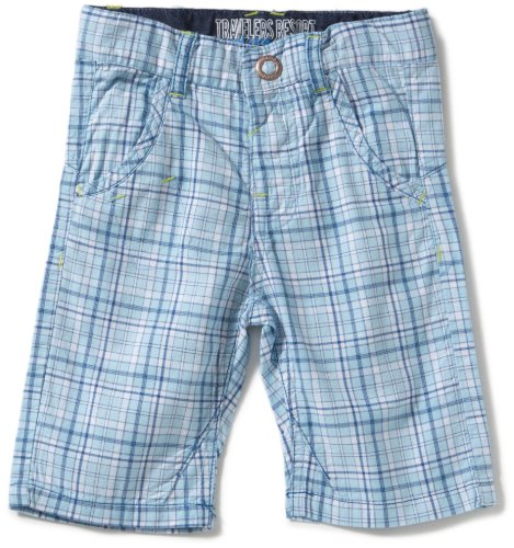 NAME IT Baby - Jungen Hose, kariert GERT MINI REG TWILL CAPRI 212, Gr. 98, Blau (CARIBBEAN Preisvergleich