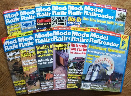 12 Issues Model Railroader 1999 [ Volume 66, Issues 1-12 ] January thru December
