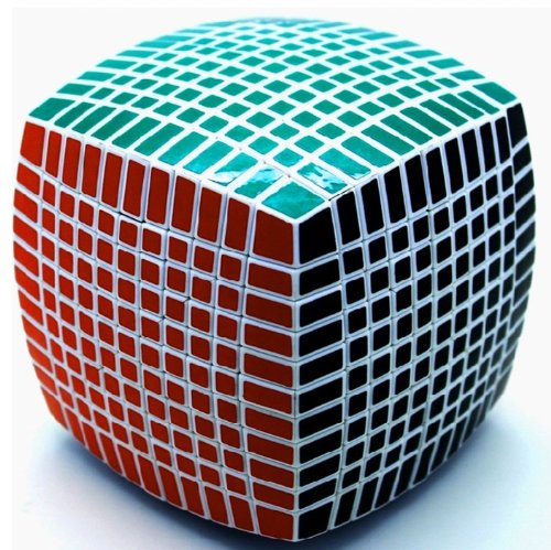 11x11x11 Speed Cube Puzzle ,White Body,stickers Fnished-image