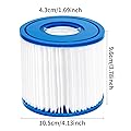 Ffyan Swimming Pool Filters Compatible with Type D, for Summer Waves P57100102