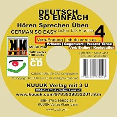 Deutsch So Einfach - H�ren Sprechen �ben 4 - German So Easy - Talk Listen Practise 4: Verb-Endung - ich du er sie es ... - Pr�sens  - Gegenwart - Present Tense - Verb Ending - Konjugation